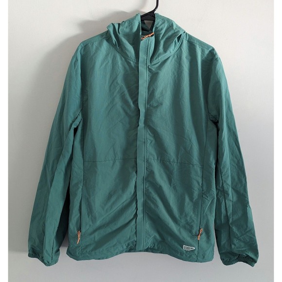 Wellen Wind Shell Rain Jacket Men's Size Large Deep Sea Green Huckberry Coat - Picture 1 of 10